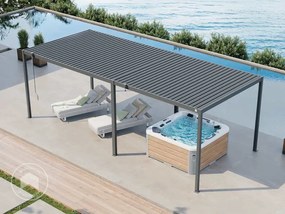 PRIMEYARD 3x7m Pergola Deluxe, lamelowa, antracyt - (GFPV01112)