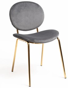 Krzeso Lenor z czarnego aksamitu