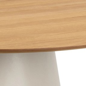 Okrągły stół z blatem w dekorze dębu ø 120 cm Soli – Actona