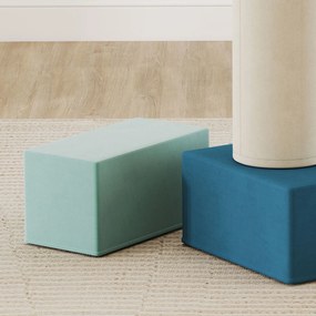 AIYAPLAY Zestaw zabawkowy z 5 blokami piankowymi dla dzieci z odpinanymi pokrowcami, psychomotorycznymi blokami do wspinania i raczkowania, wielokolorowy