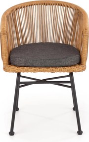 Rattanowe krzesło z podłokietnikami K400
