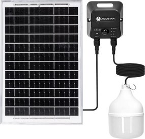 Aigostar - LED solarny żyrandol z czujnikiem LED/70W/12V 6000 mAh 6500K śr. 12 cm