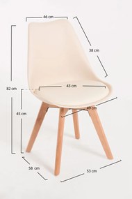 Zestaw 4 krzese Synk Basic