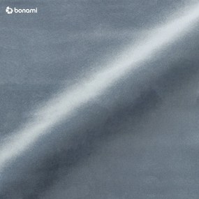 Jasnoniebieskie aksamitne tapicerowane łóżko dwuosobowe ze schowkiem i stelażem 180x200 cm Arendal – Cosmopolitan Design