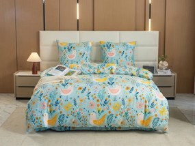 PrzytulneMieszkanie.pl PrzytulneMieszkanie.pl Pościel z mikrofibry SPRING TWEET kolorowa Rozmiar pościeli: 2 szt 70 x 90 cm | 200 x 220 cm