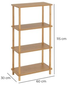 Regał w naturalnym kolorze 60x115 cm – Casa Selección