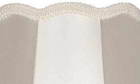 Abażur materiałowy kremowy 30 cm - Granny Retro