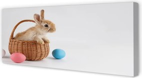Duży obraz na płótnie Zające i Jajka Wielkanocne