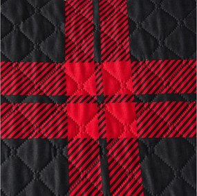 Narzuta na łóżko ALBURY czerwona Rozmiar: 220 x 240 cm