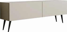 Szafka RTV: Kaszmir, czarne nogi, 140 x 52 x 32 cm