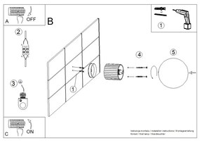 Kinkiet HALO beżowy IP44 ryflowany SOLLUX  LIGHTING