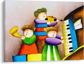 Obraz - Muzycy, malarstwo (70x50 cm)