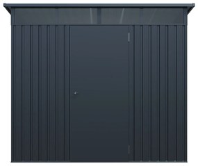 Schowek ogrodowy z metalu/ocynkowanej stali antracytowy 4,6 m² - CLAFTON