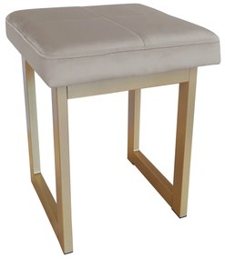 TABORET SOLID 45cm STOŁEK LOFT podstawa złota MG09