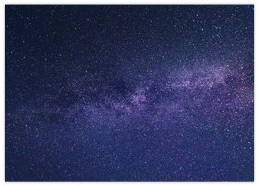 Obraz na szkle - nocne niebo (70x50 cm)