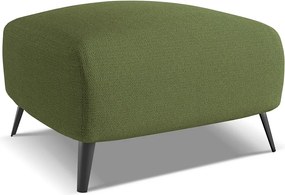 Pufa - z tkaniny szenilowej - butelkowa zieleń - MALIE