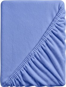 PrzytulneMieszkanie.pl Prześcieradło z mikropluszu SOFT 180x200 cm niebieskie