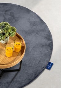 Dywan pluszowy Leon Villeroy &amp; Boch antracytowy 160 cm x 160 cm koło