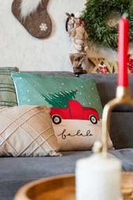 Poduszka dekoracyjna świąteczna OFF WHITE, 45 x 45 cm