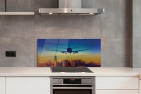 Panel nad Blat Kuchenny Samolot o Zachodzie Słońca