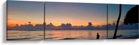Obraz kobiety na plaży (170x50 cm)
