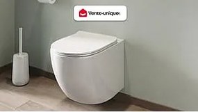 Toaleta WC podwieszana z ceramiki bez kołnierza – JAVOINE