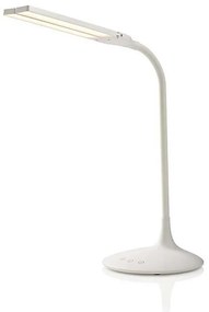 Nedis LTLG3M1WT4 - LED lampa biurkowa 6W/5V, 2200 mAh, biała, ściemnialna