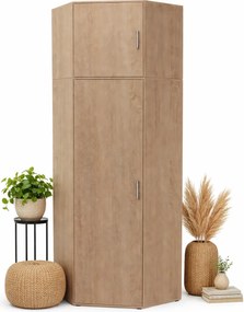 Skandynawska szafa narożna z nadstawką N0-R28