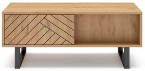 Stolik w dekorze dębu 55x110 cm Madona – Marckeric