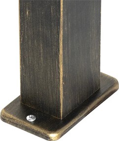 Przemysłowa stojąca lampa zewnętrzna antyczne złoto 35 cm IP44 - Baleno