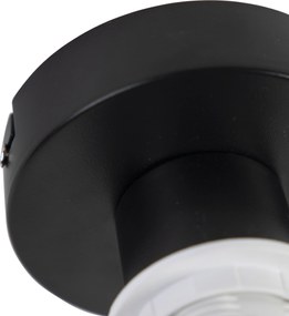 Lampa sufitowa z abażurem z aksamitu w kolorze zielonym ze złotem 25 cm - Combi Black