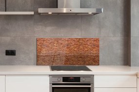 Szklany Panel Rustykalny Mur Ceglany