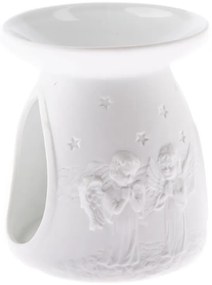 Biały porcelanowy kominek zapachowy Dakls, wys. 12,2 cm