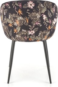 Krzesło z podłokietnikami K506 z wzorem z tyłu oparcia