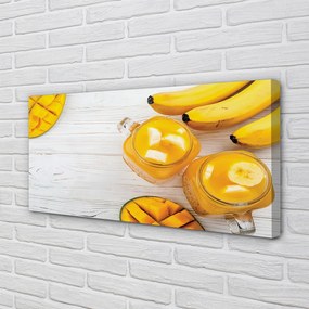 Obraz na płótnie Egzotyczny Shake Mango I Banan