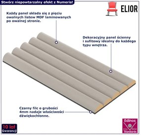Nowoczesny ryflowany panel ścienny kaszmir N5-P45