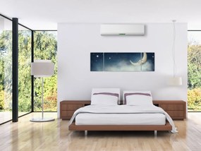 Obraz - Księżyc z gwiazdami (170x50 cm)