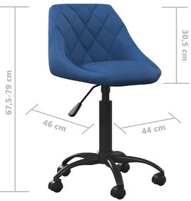 Niebieski fotel obrotowy do biura T5-S27