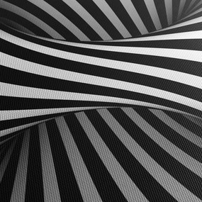 Abstrakcyjny obraz z paskami zebry (z zegarem) (90x30 cm)