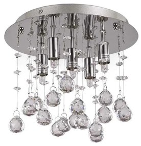 Ideal Lux-LED Lampa sufitowa kryształowa MOONLIGHT 5xG9/3W/230V śr. 26 cm chrom błyszczący