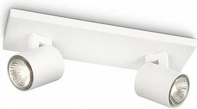 Philips 53092/31/12 - Oprawa punktowa RUNNER 2xGU10/20W/230V biała