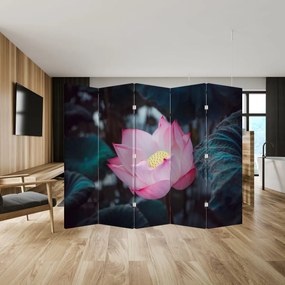 Parawan - Różowy kwiat (210x170 cm)