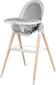 Lionelo - Dziecięce krzesełko do karmienia MAYA White buk