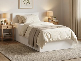 Łóżko SOFIA 80 x 200 cm, białe Stelaż: Bez stelaża, Materac: Materac Coco Maxi 20 cm