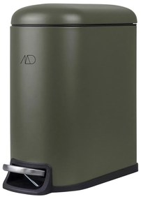 Ciemnozielony metalowy kosz na śmieci z pedałem 5 l Mini Walther – Mette Ditmer Denmark