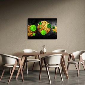 Obraz na szkle abstrakcji - Kule (70x50 cm)
