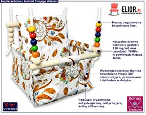 Huśtawka do pokoju dziecka łapacz snów- Duomi