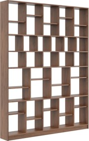 Orzechowy regał wysoki typu biblioteczka W9-D21