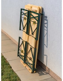 Happy Green Zestaw ogrodowy z oparciem 75 x 60 x 115 cm, jasnobrązowy