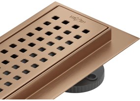 Mexen Flat M08 odpływ liniowy 90 cm, miedź szczotkowana - 1C25090-15